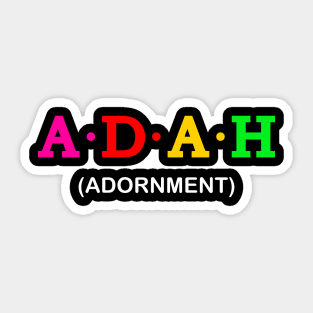 Adah  - Adornment Sticker